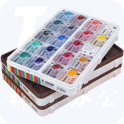 马利  果冻水粉颜料盒套装  20色 广告画颜料