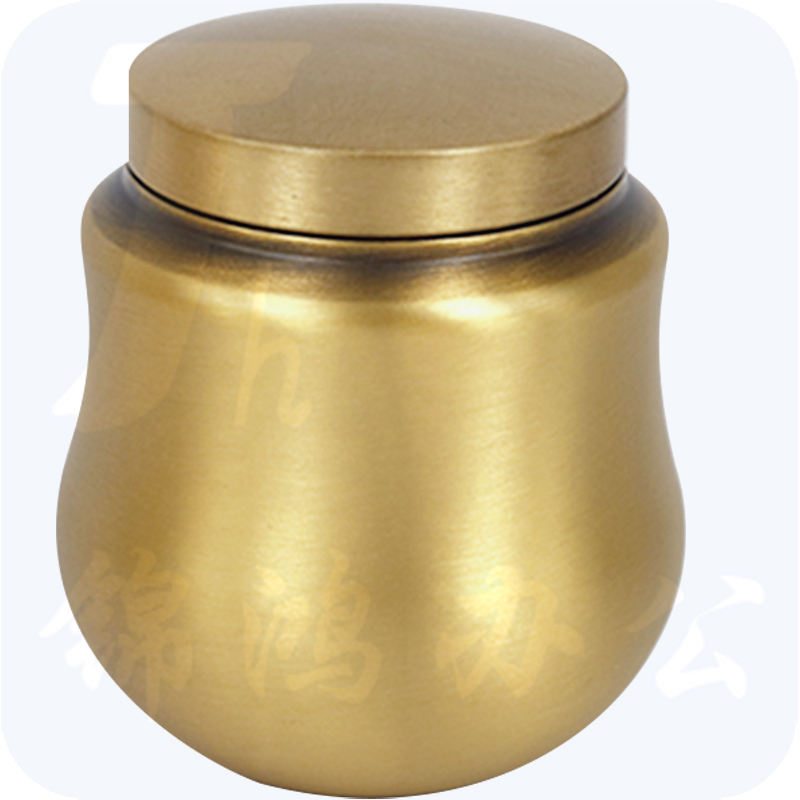 黄铜沉檀香粉罐  香粉罐