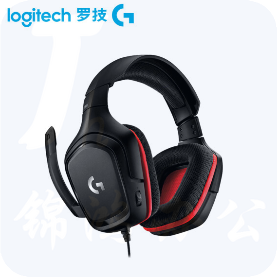罗技（G） G331 游戏耳机麦克风 电脑电竞耳麦话筒 头戴式立体声