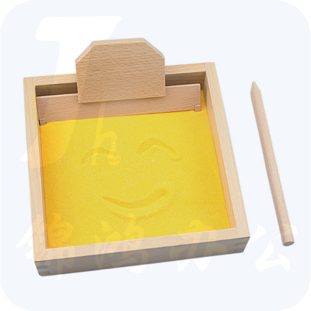 儿童早教益智玩具 教具木制刮沙盒