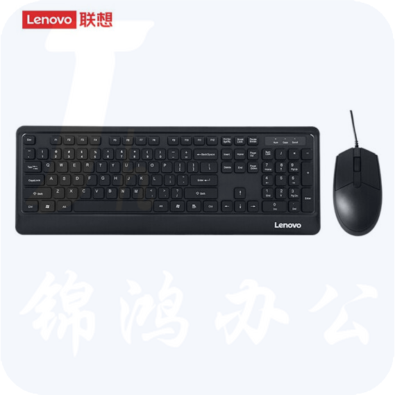 联想（lenovo）KM102 有线键鼠套装  办公键盘套装