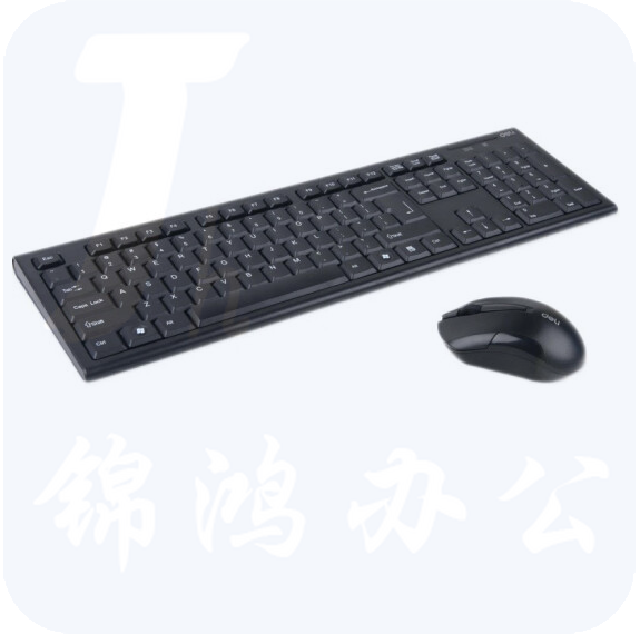 得力(deli) 3728 无线键鼠套装 可调速鼠标 黑色