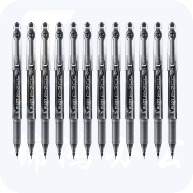 百乐 BL-P70 中性笔0.7mm 签字笔 12支 黑色