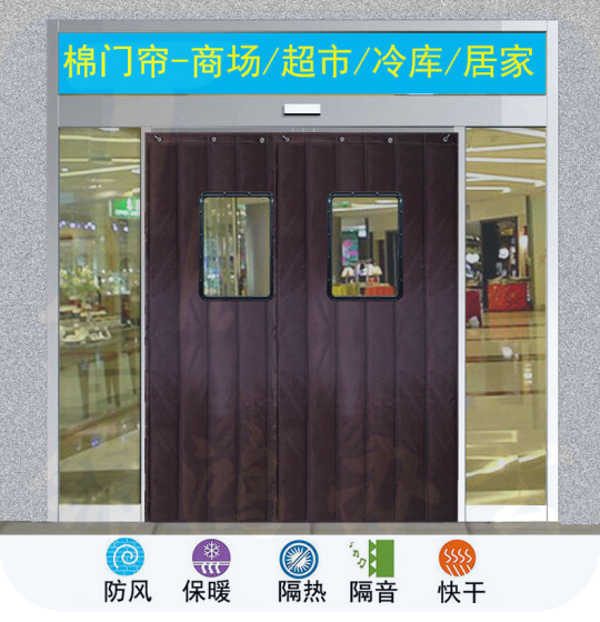 棉门帘冬季防寒保暖防风沙 牛津布带窗户棉门帘 挡风门帘 单位：每平米