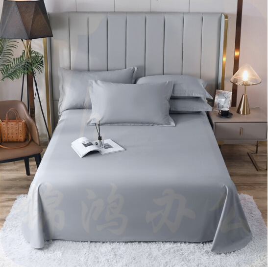洁丽雅 纯棉床单双人床裙床罩 格利斯-灰160*230cm