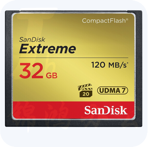 闪迪（SanDisk）32GB CF（CompactFlash）存储卡 中高端单反相机内存卡 UDMA7 至尊极速版 读速120MB/s
