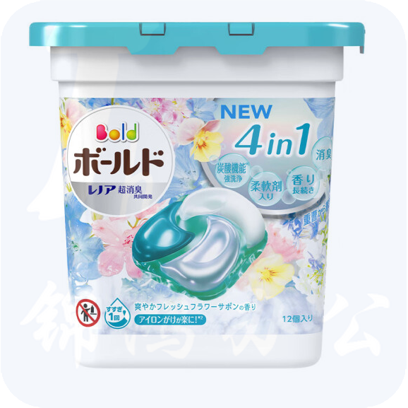 碧浪 洗衣凝珠日本进口 三合一多效留香味持久 清新花香12颗