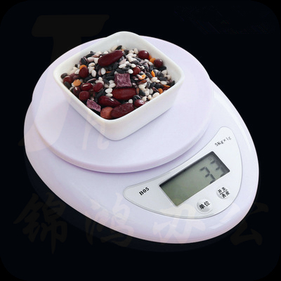 家用厨房迷你电子称 5kg 计量小型食物烘焙克重秤10公斤小台秤
