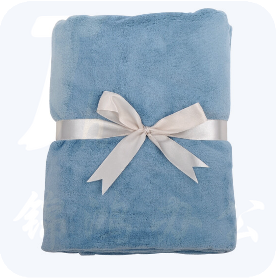 便携薄毯子 单人便携小毛毯  美兰色 150*200cm  一等品A级/精致圆角