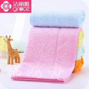 洁丽雅 美容童巾 6245 48*27cm 竹浆纤维 混色