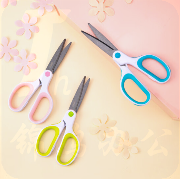 得力 6054 特氟龙剪刀 175mm (单位:把) 混色