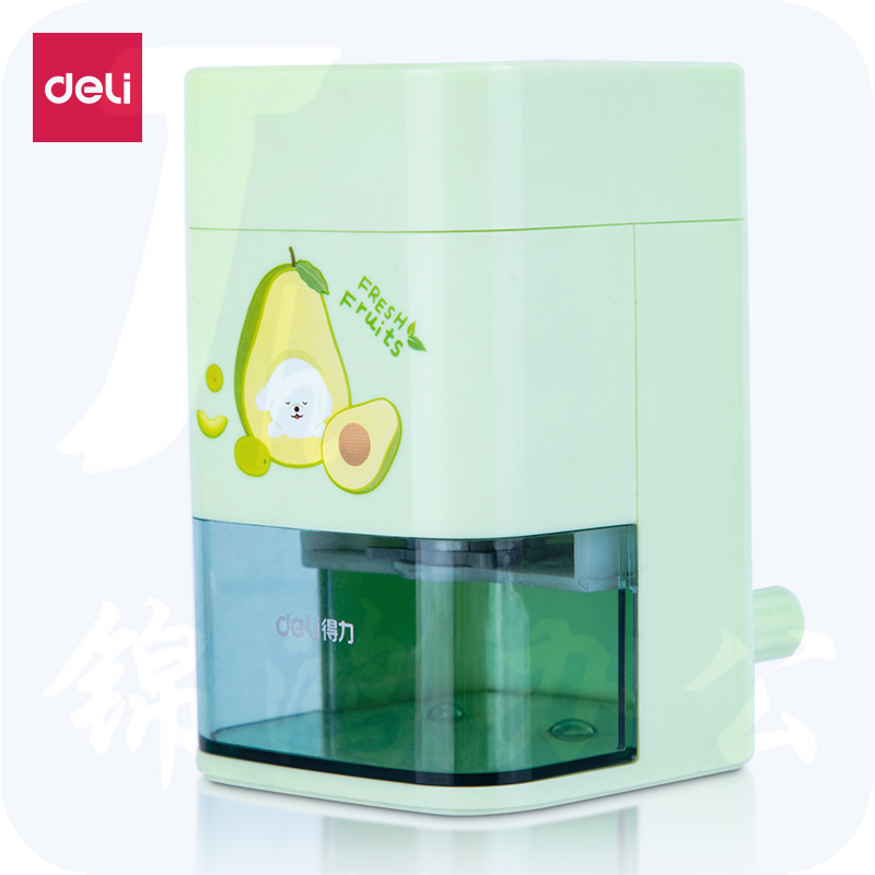 得力71154自动进笔削笔机/转笔刀/卷笔刀自动排除断芯 (绿)