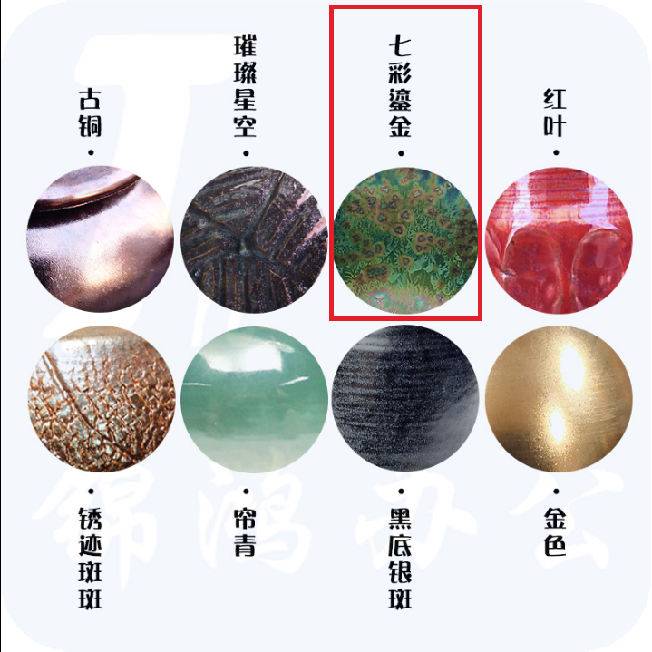 鎏金釉陶泥   500g/包  货号：JC