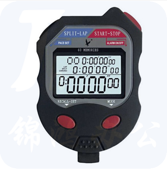 天福秒表 PC560 三排60道 比赛计时器运动跑步倒计时 学生训练厨房记忆计时秒表