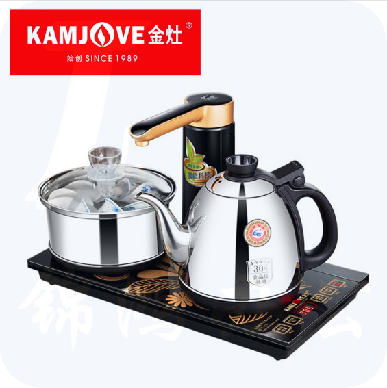 金灶 自动上水烧水壶泡茶电茶壶 全智能电茶炉整套茶具套装20*37CM K9