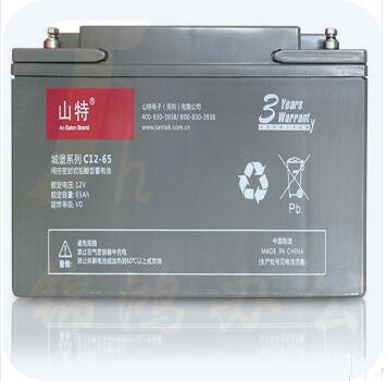 山特（SANTAK）C12-65 UPS不间断电源专用铅酸蓄电池12V65AH 城堡系列