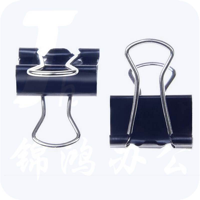 益而高 15mm黑色长尾夹 SA24P 12个/盒（单位：盒）