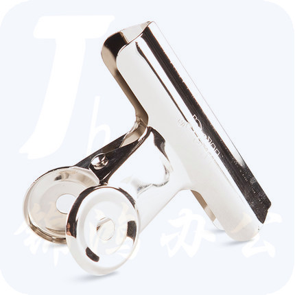 晨光（M&G）76mm圆形票夹 办公书夹家居用文具夹 装订用钢夹ABS92645 一包6个装