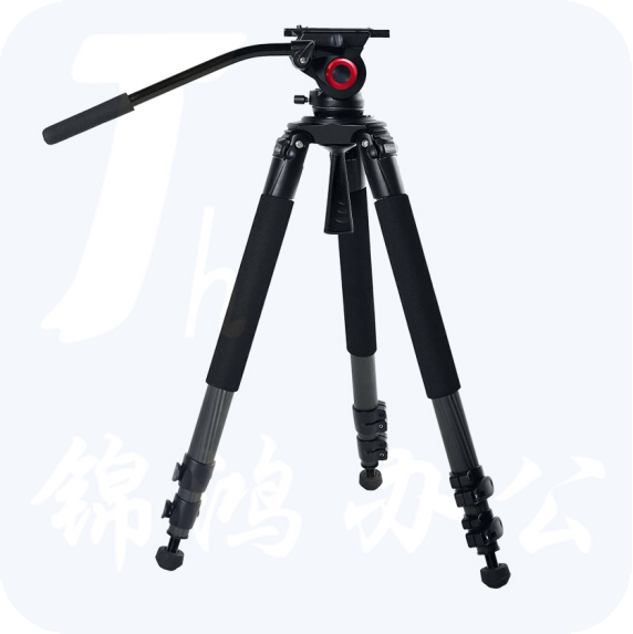 miliboo米泊铁塔MTT701B摄像机三脚架 碳纤维专业摄影大三角架 带液压云台