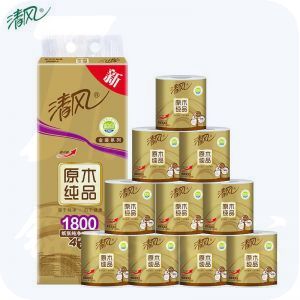 清风 原木纯品 金装卷纸 B20A8J 138*108mm180g 四层 10卷