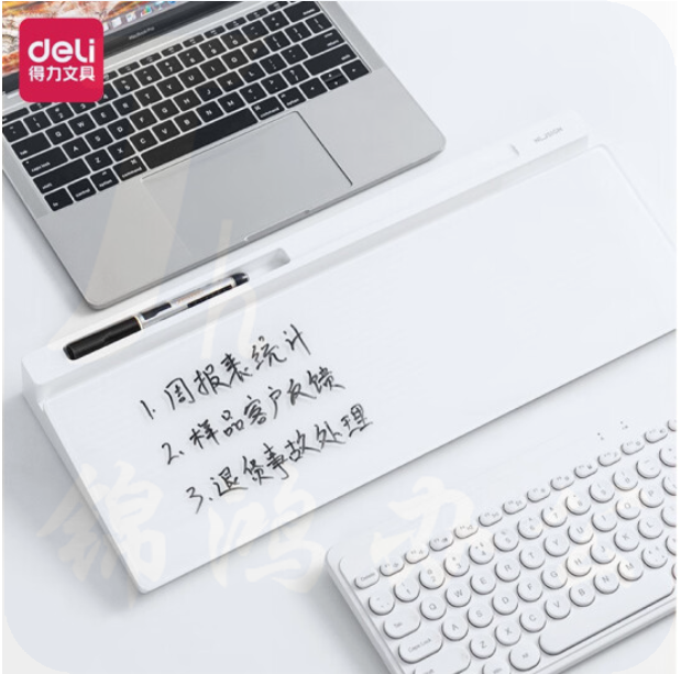 纽赛NS124桌面收纳玻璃板460*150mm(白色)(块)