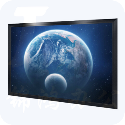 红叶 投影幕布画框幕84英寸4：3喷塑弹性白塑灰塑金属幕布 金属  1.71*1.30