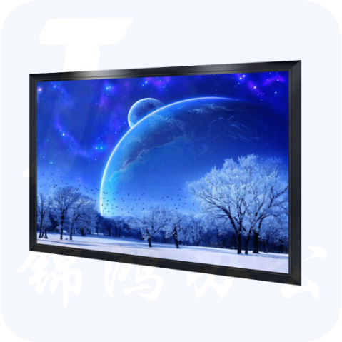 红叶（HONGYE）画框幕布100英寸4:3投影幕布家用商用 白塑 灰塑 金属 白塑  2.03*1.54