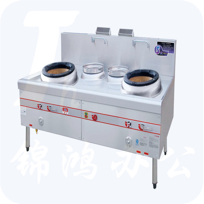 御丰 燃气炒菜灶 双炒双温灶 双头双尾灶  一键启动熄火保护装置