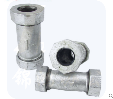 镀锌快递接头  快速接头水管伸缩节哈夫节抢修补漏器 6分