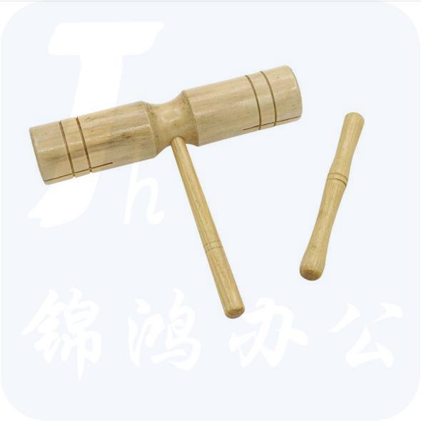 奥尔夫打击乐器木质双响筒 配敲棒一根