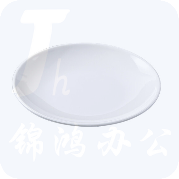圆形密胺餐盘  白色仿瓷盘圆盘 直径约27.7cm