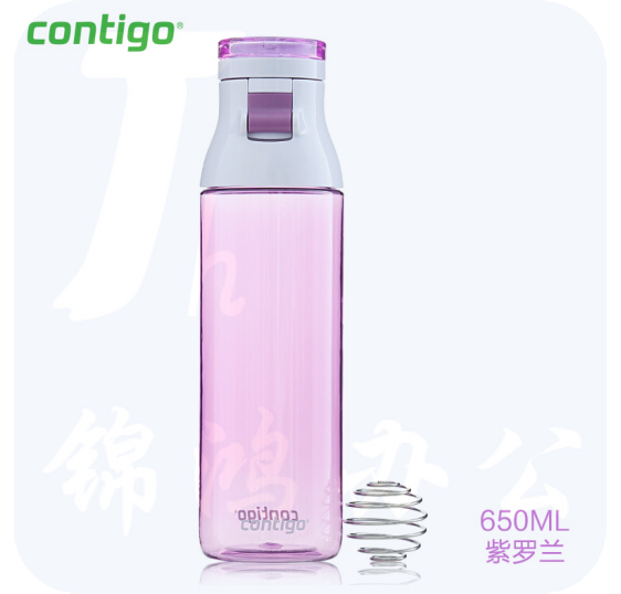 CONTIGO    美国 杯户运动水杯外防漏便携蛋白质粉摇摇杯-杰克逊650ML 紫罗兰色HBC-JAC002