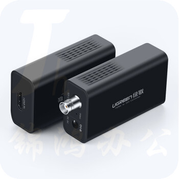 绿联 HDMI转SDI高清转换器 HD/3G-sdi广播级1080P监控摄影机电视台专用 黑色
