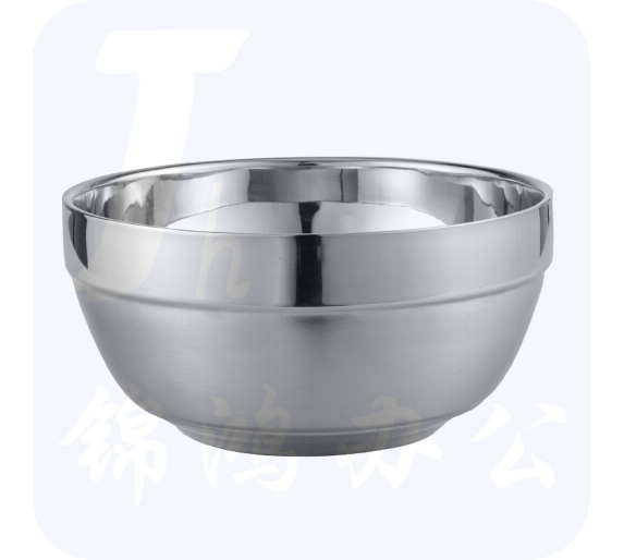 12CM双层不锈钢焊边碗，十个一组