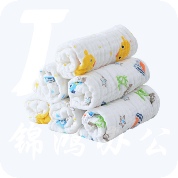 纱布毛巾  儿童毛巾 25*25