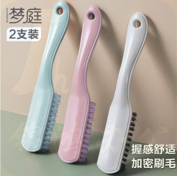 长柄鞋刷2支装鞋刷多2只 颜色随机 203778