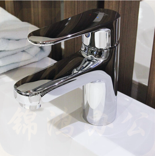 美标   面盆龙头 0701全铜冷热水单孔浴室柜洗手盆龙头  货号：ZF