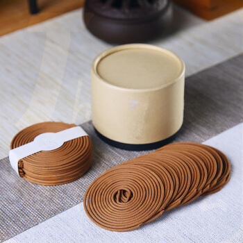 老山檀香40片装盘香   家用办公室除味熏香  20盘/40片