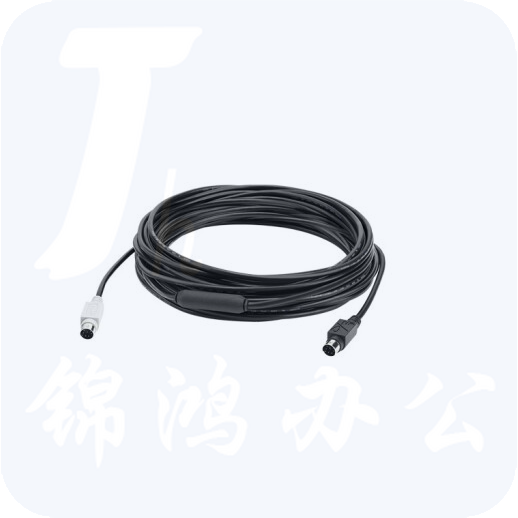 罗技（Logitech）CC3500e 延长线/连接扬声器麦克风与集线器以及摄像头与集线器-线长线10米