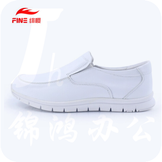 绯樱 168男款护士鞋真牛皮软底透气深口低帮平底一脚蹬38~48码