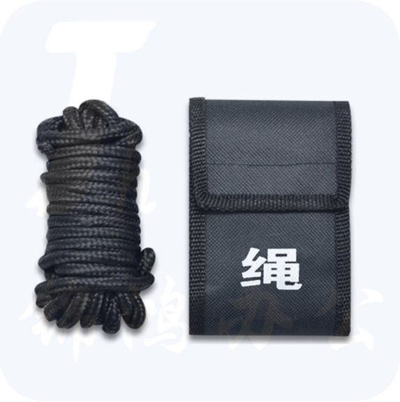 约束绳 安保约束绳  尼龙固定安全绳 黑色5米