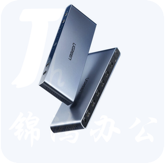 绿联 HDMI矩阵4进2出HDMI2.0分配器切换器四进二出 3D视频切屏器 支持4K/60HZ 黑色 70435