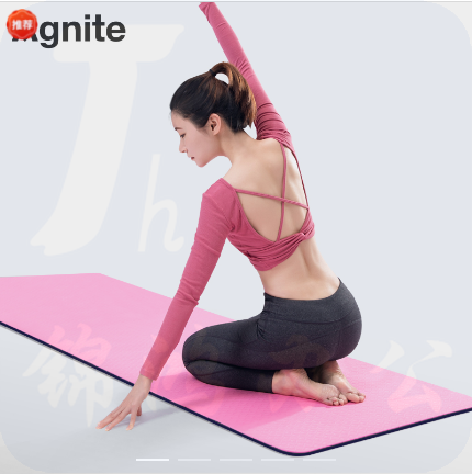 安格耐特F4177瑜伽垫1830*610*6mm(混色)