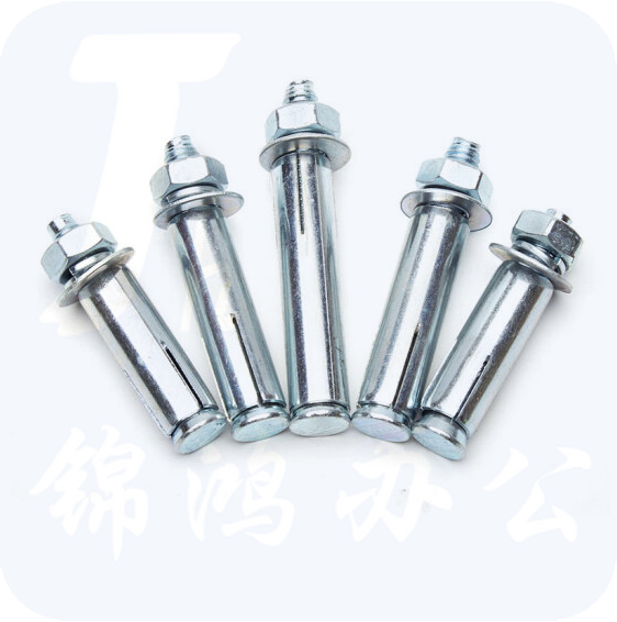  铁膨胀螺丝 镀锌膨胀螺栓 金属胀栓 拉爆螺丝 8分  8*80