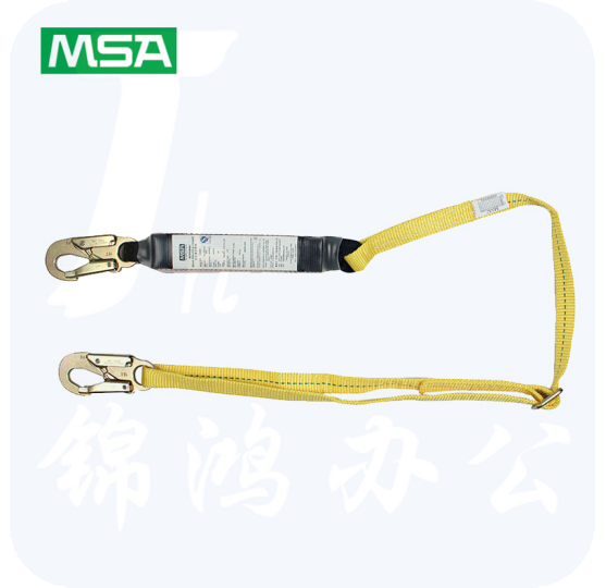 梅思安/MSA 10106901单腿吸震绳 长度可调节 两端均为19mm开口挂钩