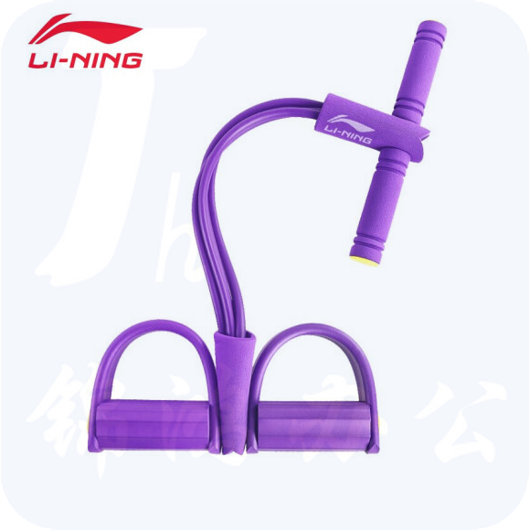 李宁（LI-NING）USP426 脚蹬拉力器弹力绳健身器材仰卧起坐辅助器多功能脚踏瑜伽环卷腹家用普拉提运动弹力带