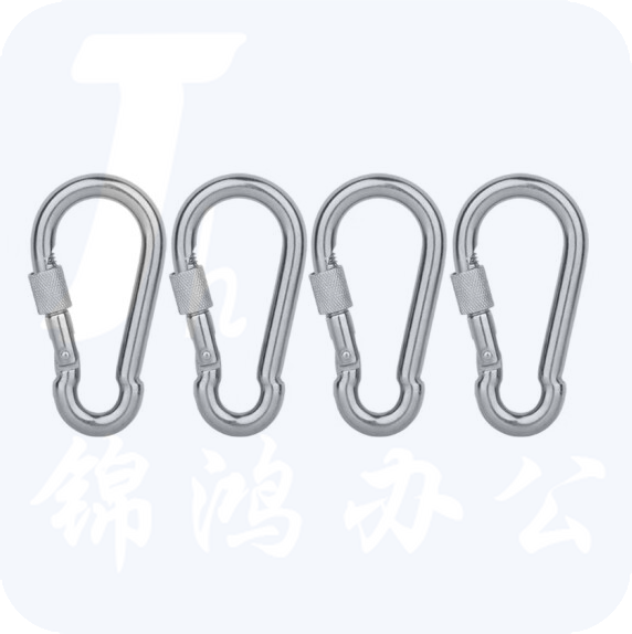 304安全称重保险弹簧扣快挂扣  M6带母弹扣  货号：ZF