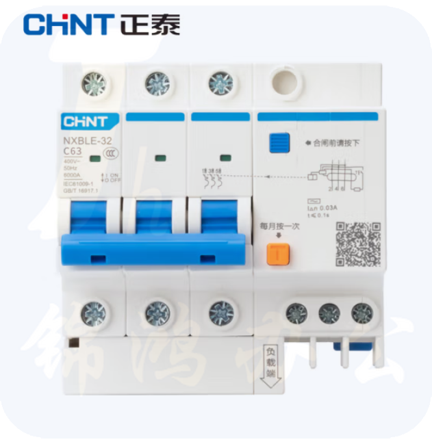正泰 NXBLE-63 3P C63 小型漏电断路器
