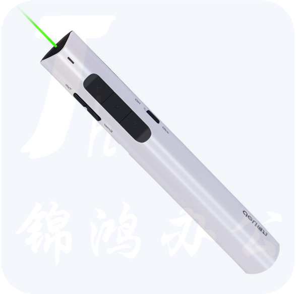 得力 激光笔 激光翻页笔  PPT幻灯片遥控翻页笔 电子笔演讲笔无线激光演示笔翻页器 白色 2801G