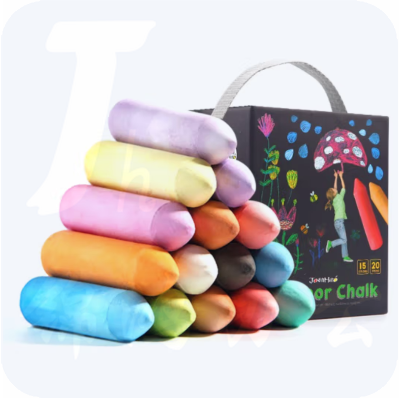 美乐童年儿童笔形粉笔15色20只套装